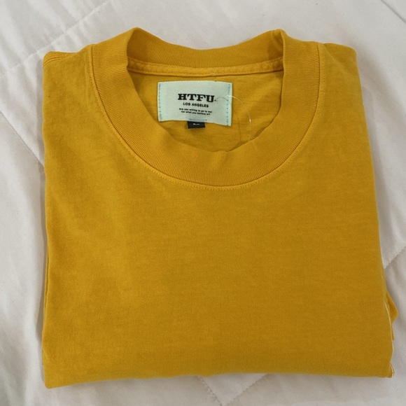 HTFU MENS MUSTARD YELLOW LONG SLEEVE TEE SIZE LARGE - Picture 3 of 12